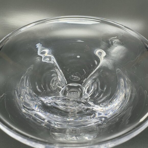 Simon Pearce Cavendish Clear Optic Blown Glass Martini Glasses Cups Set 2 Stems - Picture 8 of 16